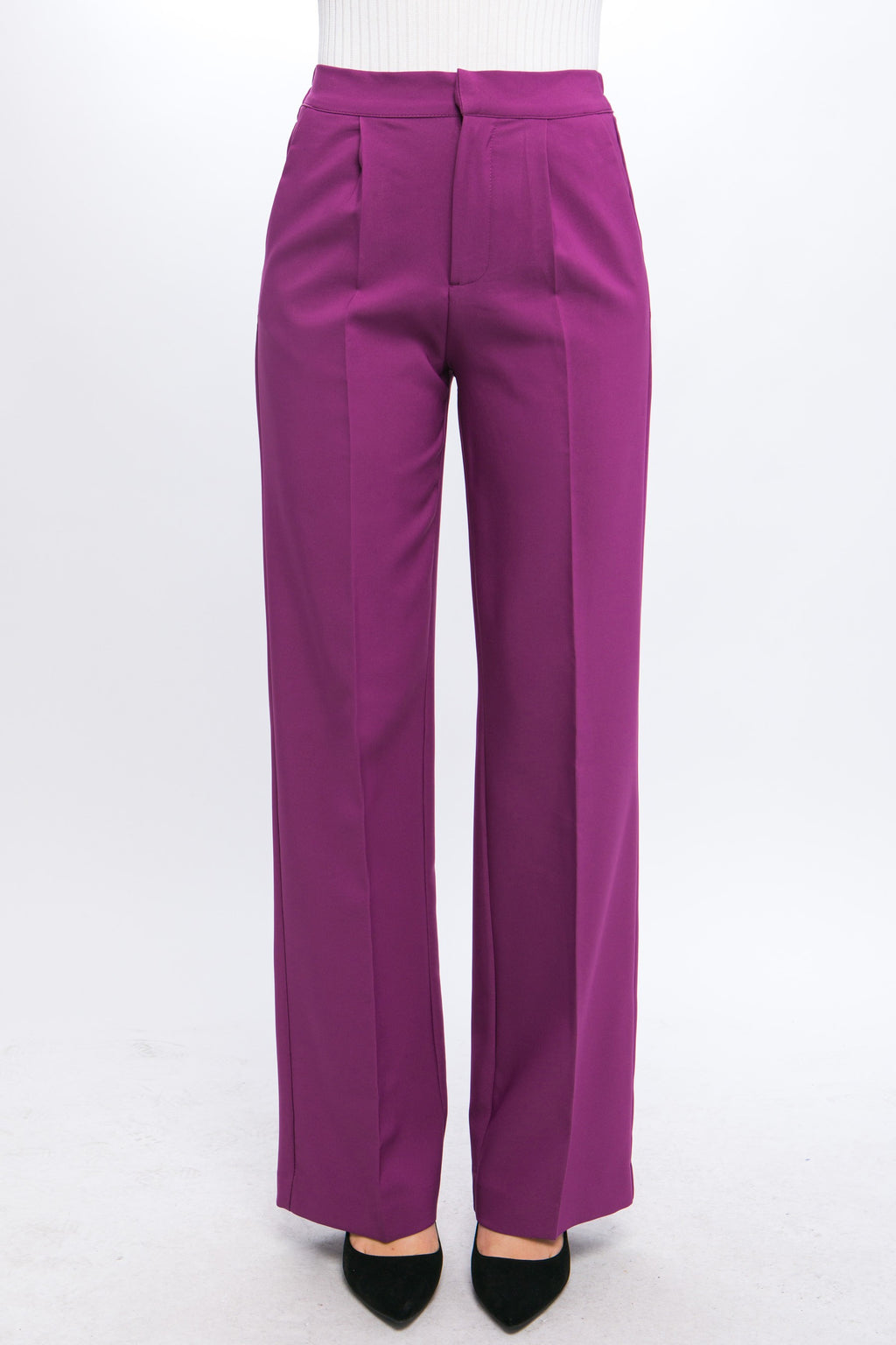 The Muse Wide-Leg | Violet Trousers