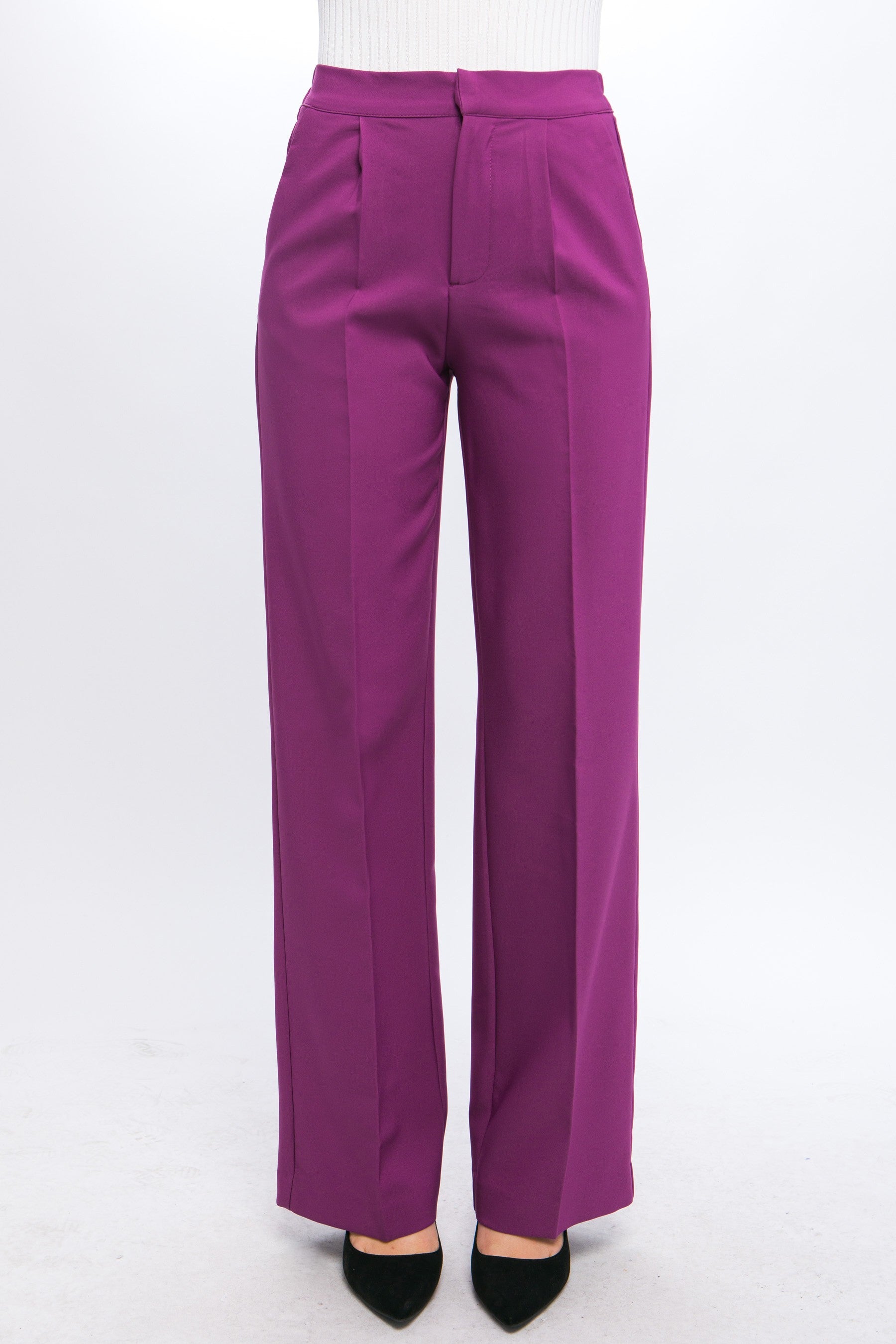 The Muse Wide-Leg | Violet Trousers