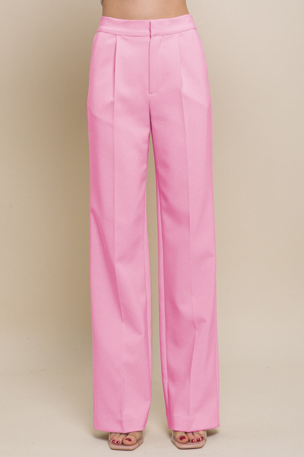 The Muse Wide-Leg | Pink Trousers