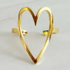 Open Heart Lovely Ring | GOLD