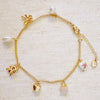 Darling Bear Charm Anklet | GOLD
