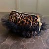 Fierce & Frilly Cosmetic Bag | Leopard Print BLK