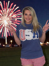 USA Patchwork Tee