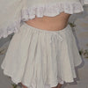Sand Lace Trim Ruffle SHORTS