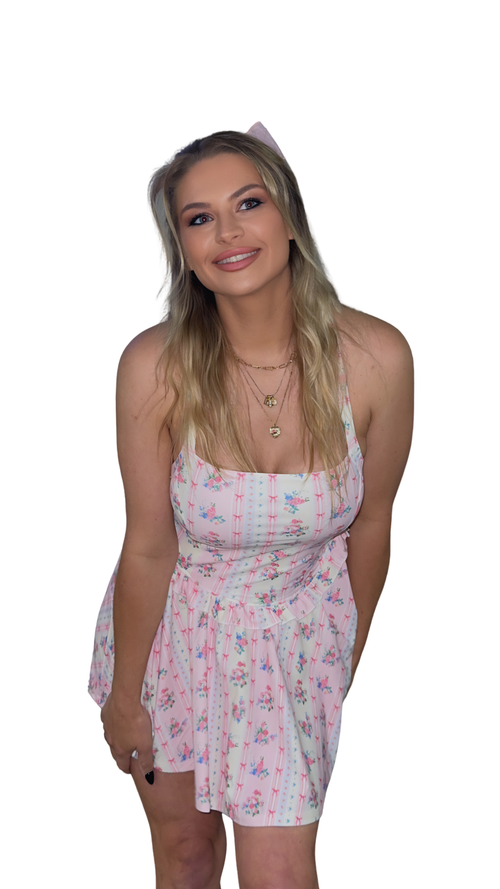 Bow & Bloom Mini Dress