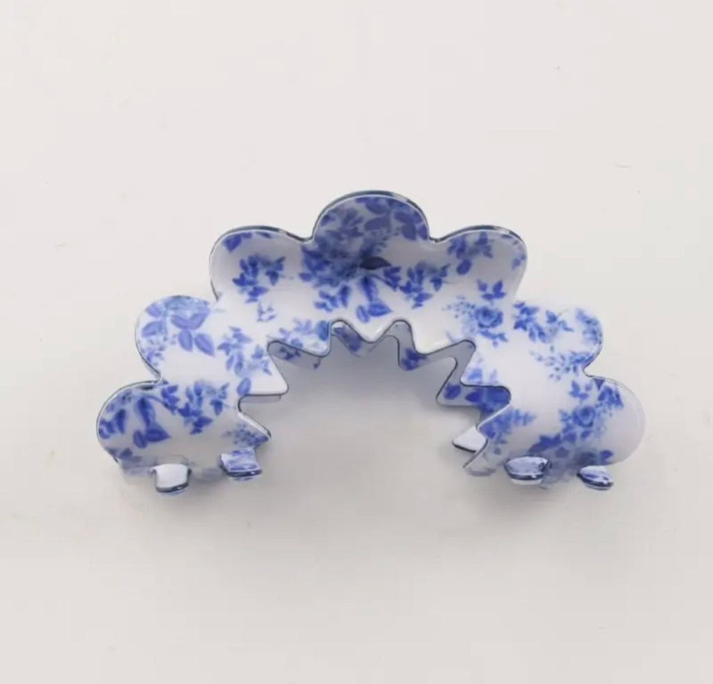 Fleur Bleue Claw Clip
