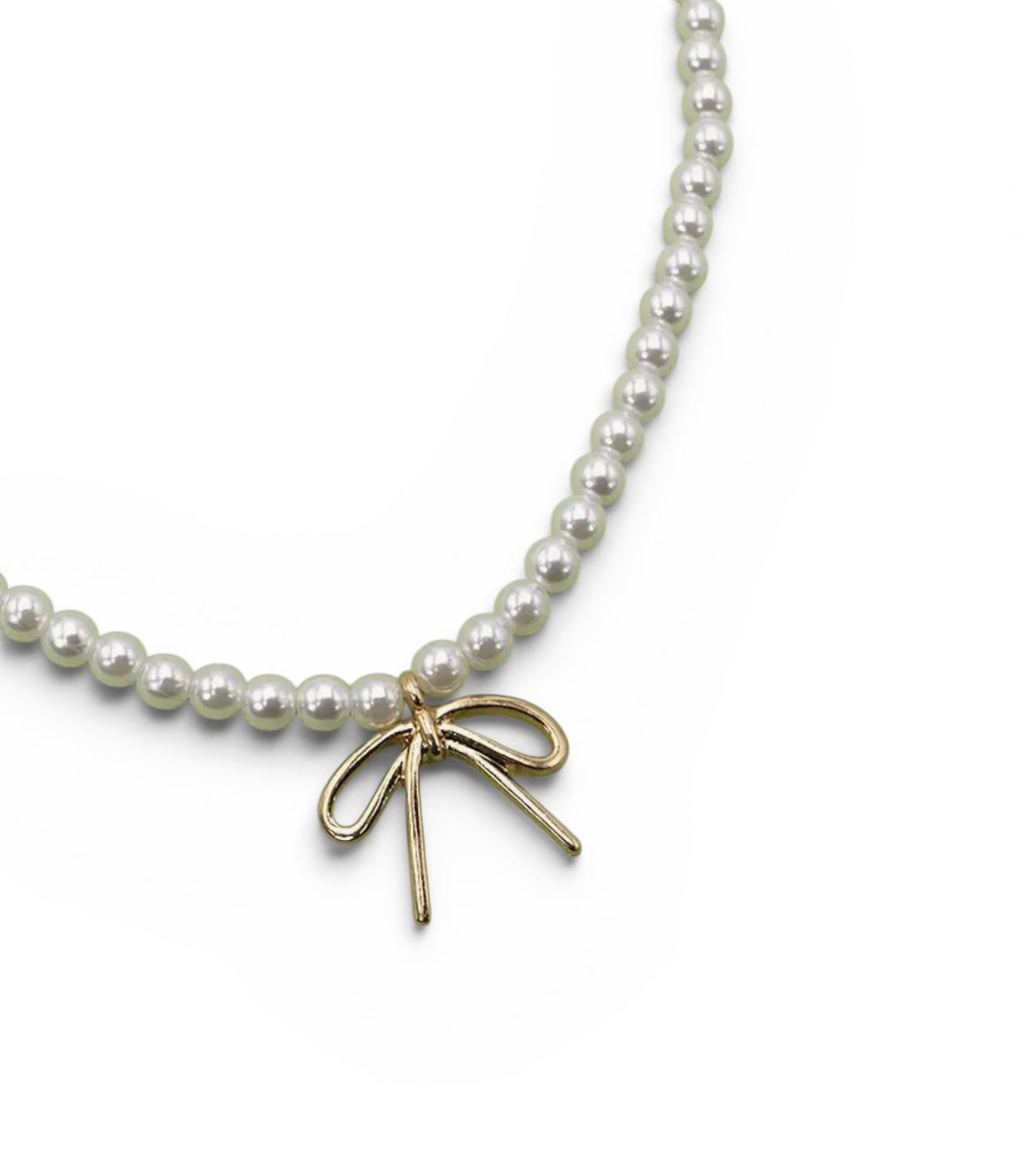 Nœud Doré Pearl Necklace