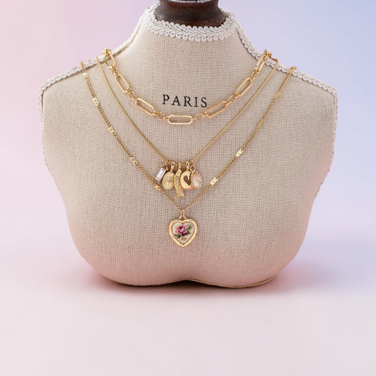 Paris Layered Necklace Set