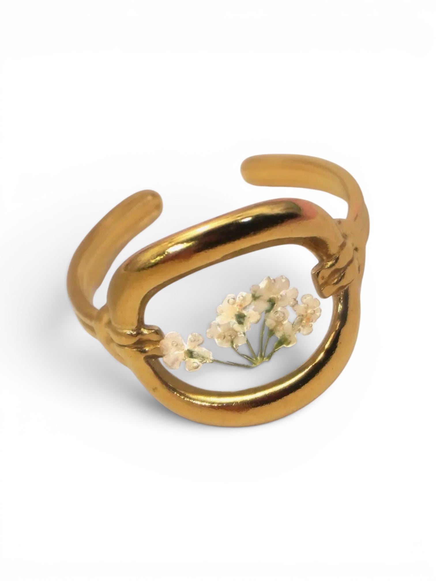 The Wild Flower Ring | ADJUSTABLE 18K GOLD DIP